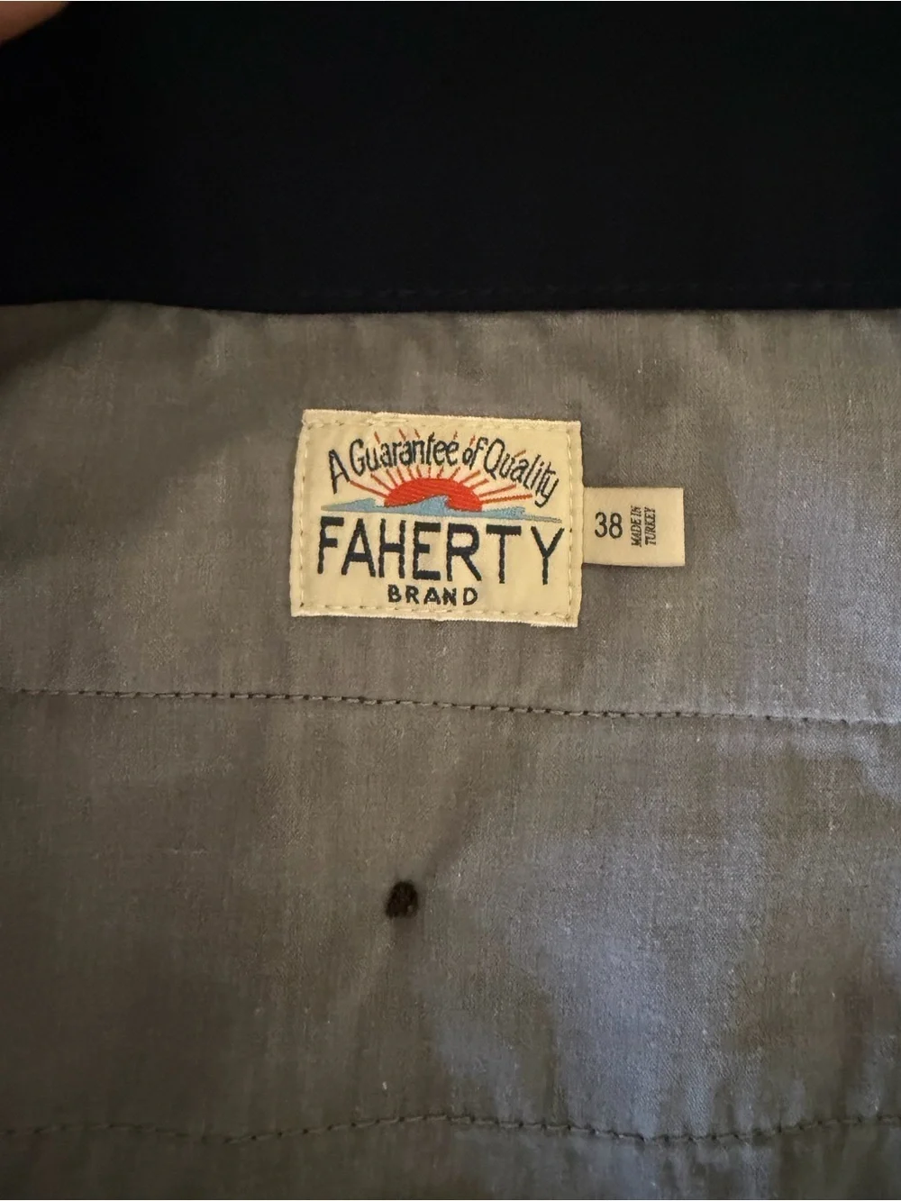 Faherty Men’s Movement 9” Chino Shorts 38 Navy Blue